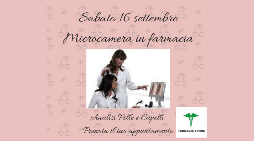 16 settembre: Microcamera in farmacia